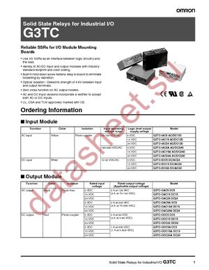 G3TC-OAC15-DC15 datasheet  